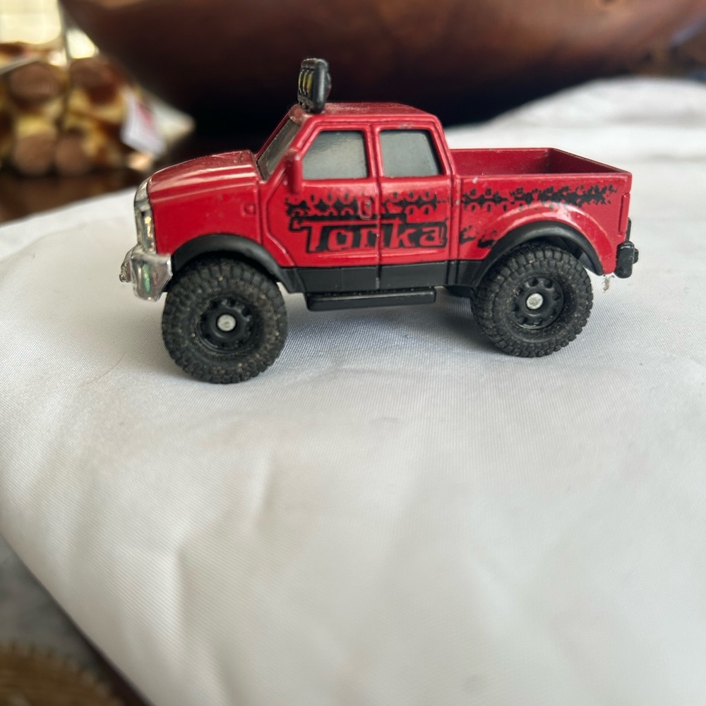 Tonka Red and Black Toy Pickup Truck